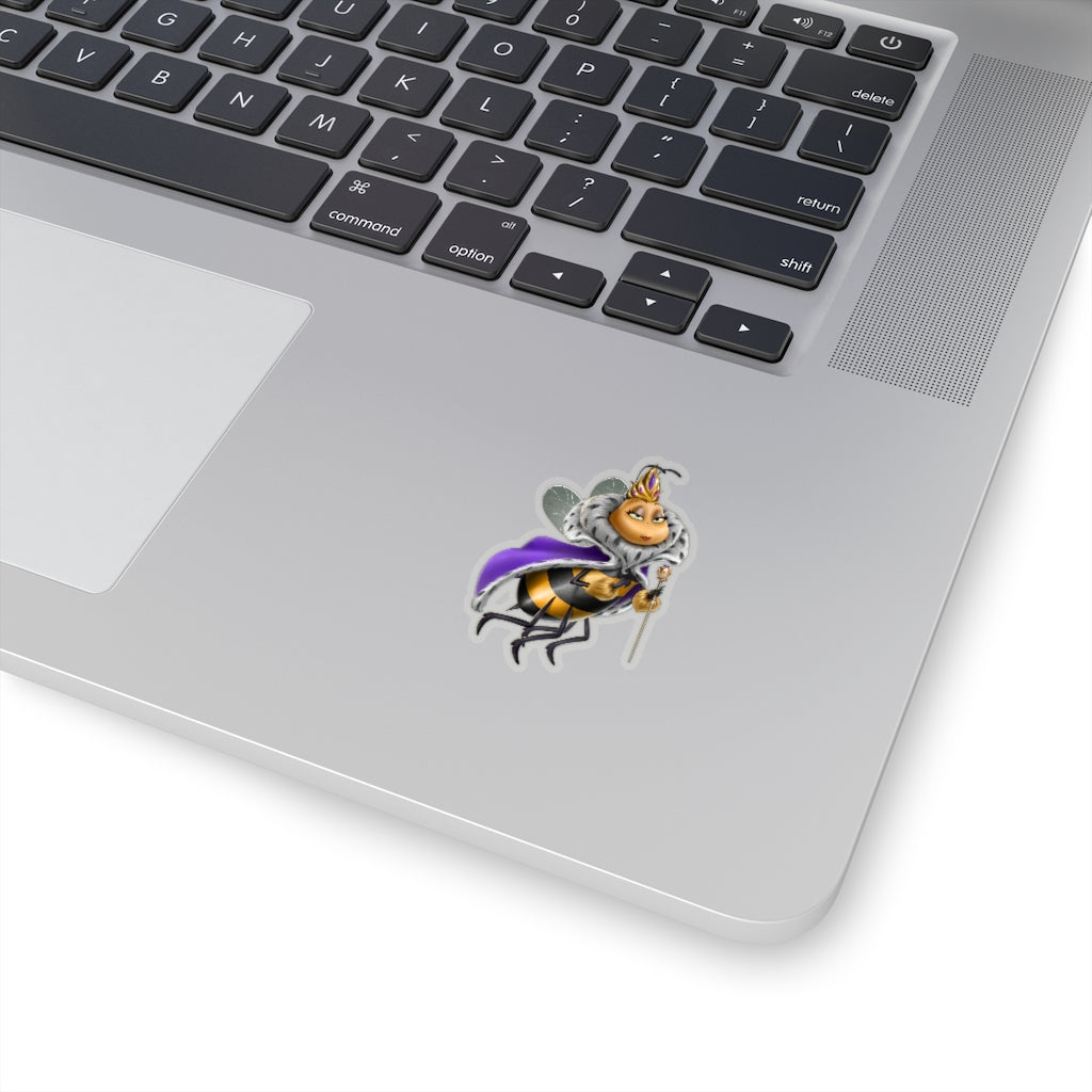 Social BEES University Queen - Kiss-Cut Stickers