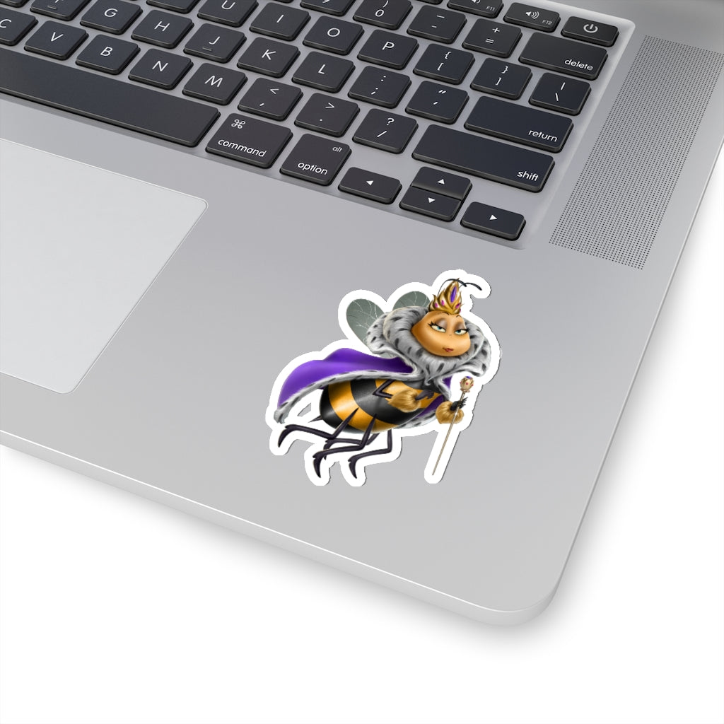 Social BEES University Queen - Kiss-Cut Stickers