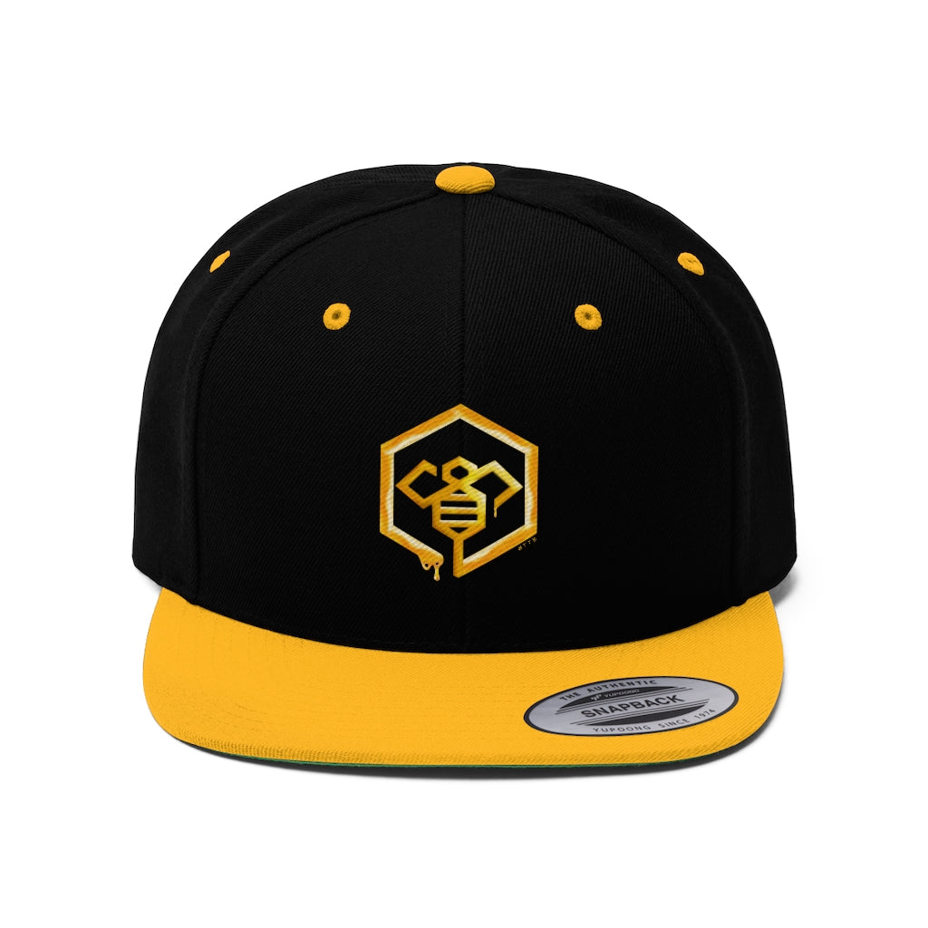 Social BEES University - Embroidered Unisex Flat Bill Hat