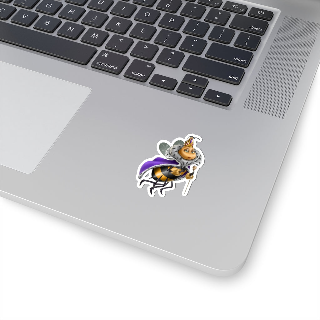 Social BEES University Queen - Kiss-Cut Stickers