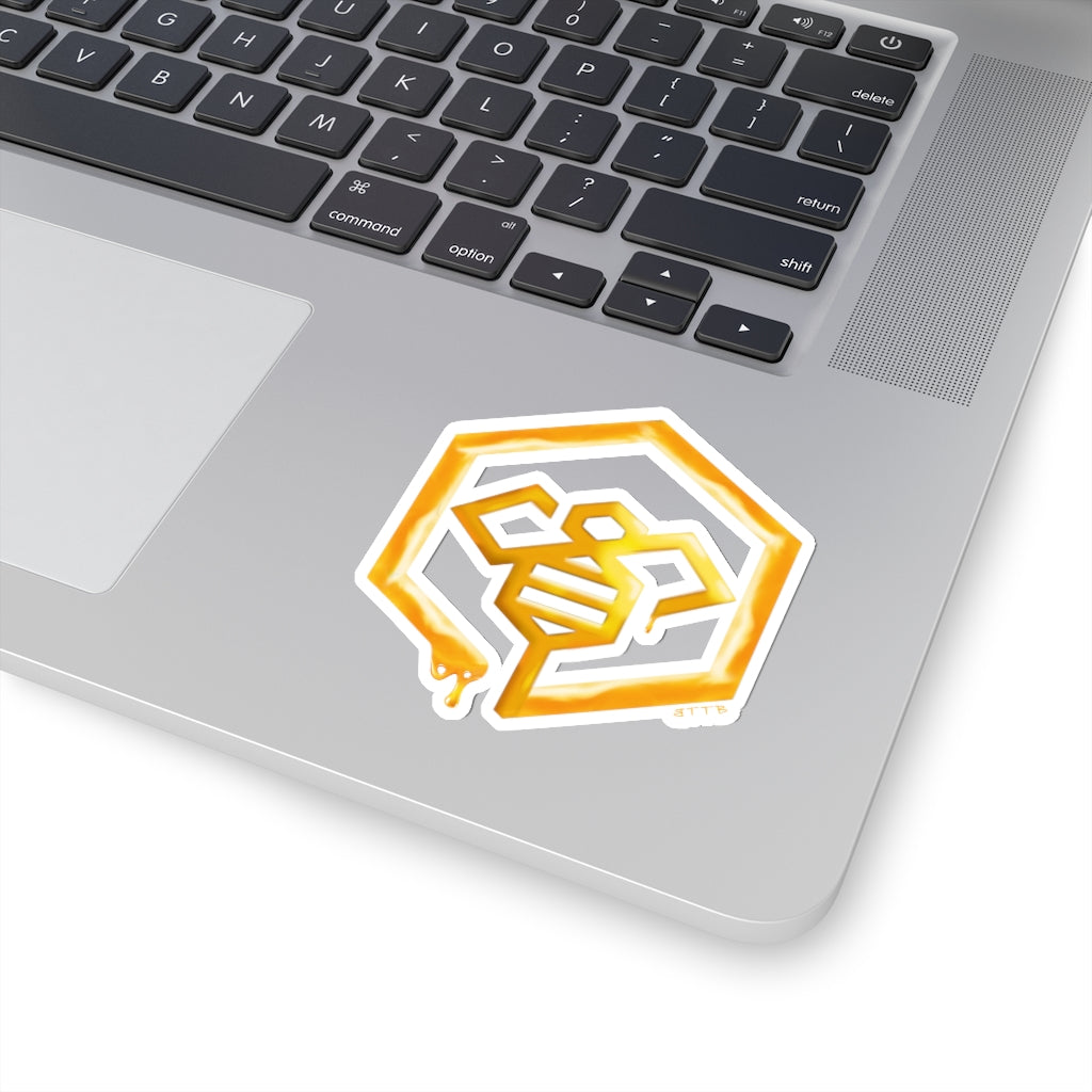 Social BEES University Logo - Kiss-Cut Stickers