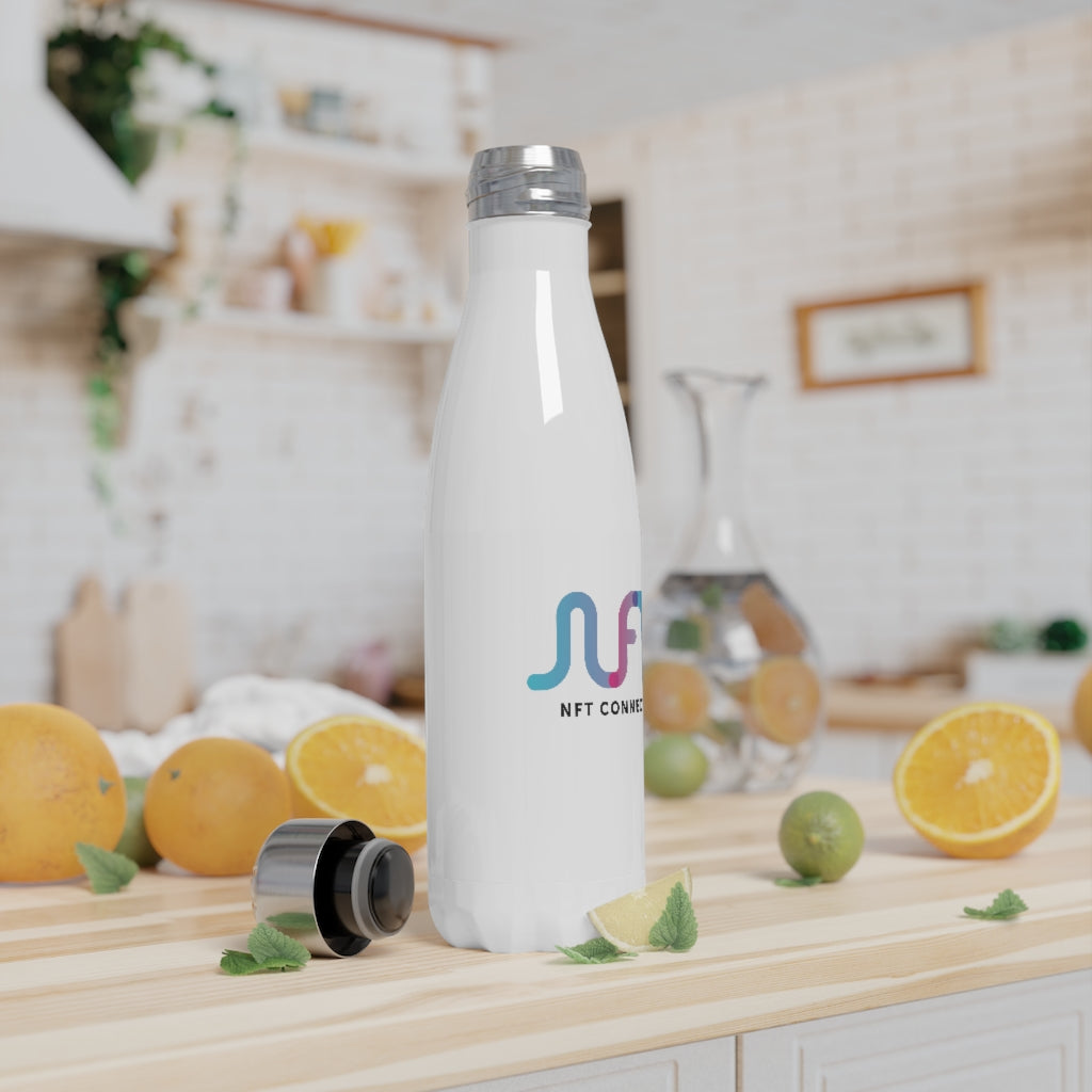 NFT CONNECT - Stainless Steel Water Bottle, 17oz