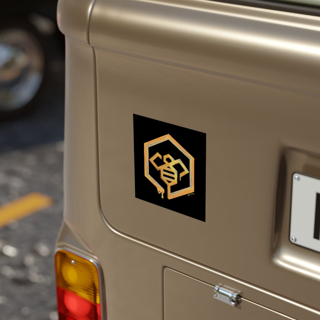 Social BEES University - Outdoor Stickers, Square