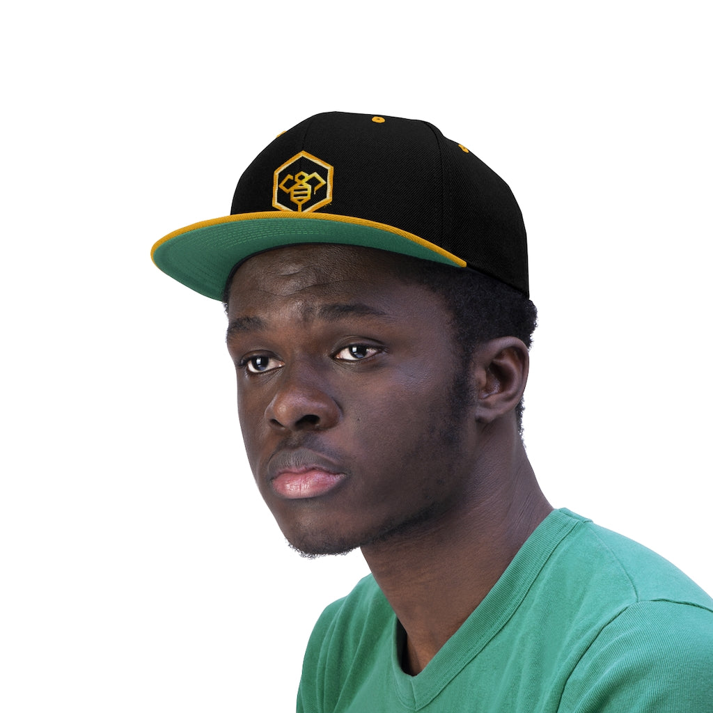 Social BEES University - Embroidered Unisex Flat Bill Hat