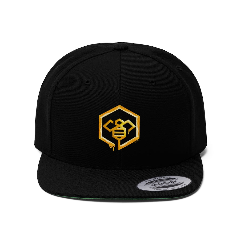 Social BEES University - Embroidered Unisex Flat Bill Hat