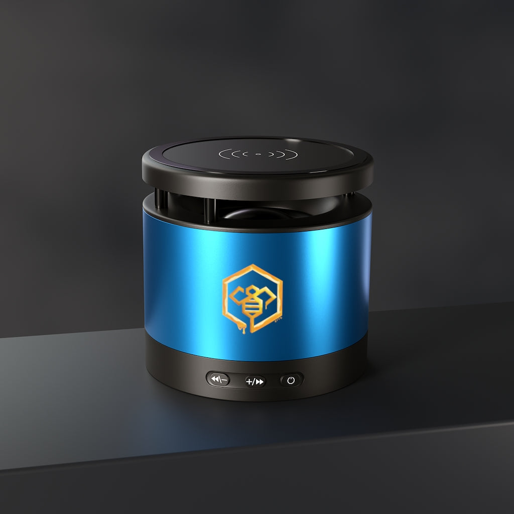 Social BEES University - Metal Bluetooth Speaker and Wireless Charging Pad