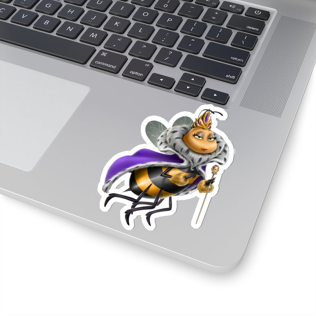 Social BEES University Queen - Kiss-Cut Stickers