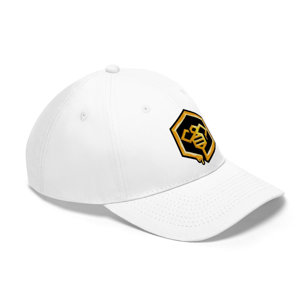 Social BEES University - Embroidered Unisex Twill Hat - Logo with black outline
