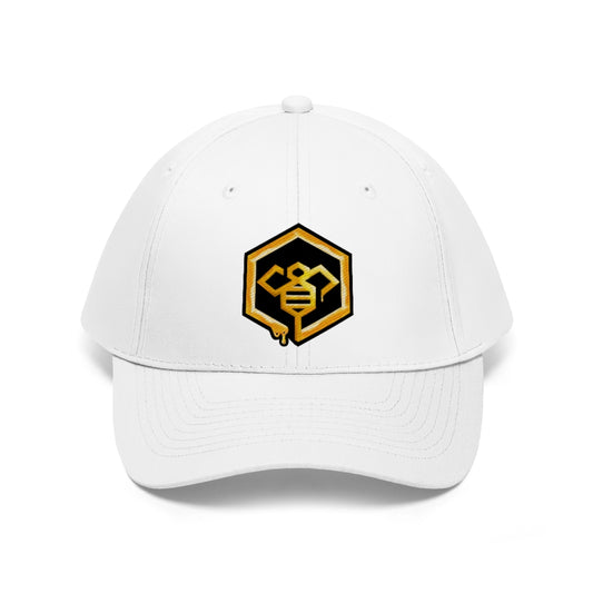 Social BEES University - Embroidered Unisex Twill Hat - Logo with black outline