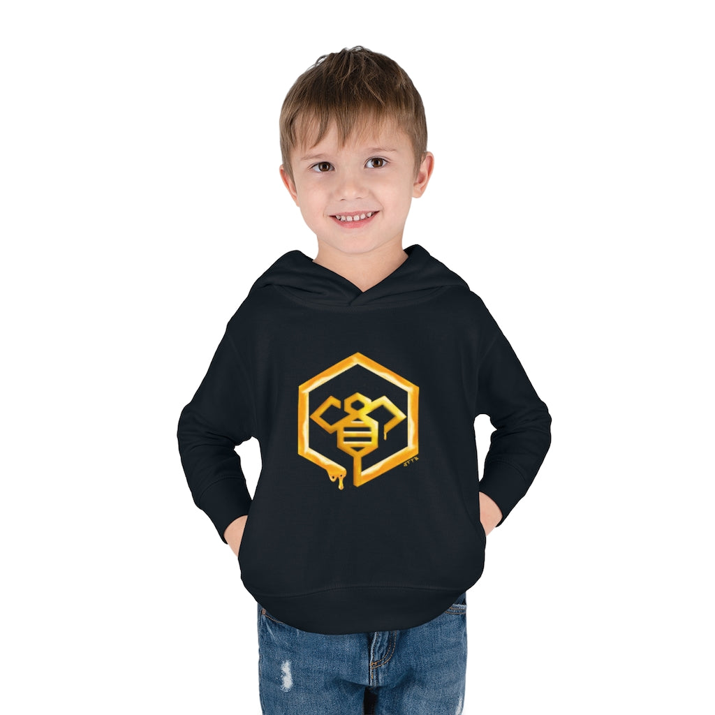 Social BEES University - Sudadera con capucha de forro polar para bebé