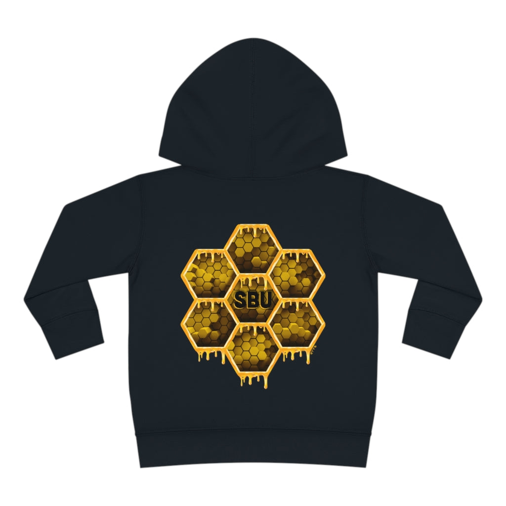 Social BEES University - Sudadera con capucha de forro polar para bebé