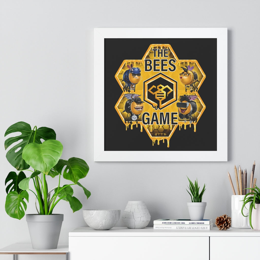 The BEES Game - Framed Horizontal Poster