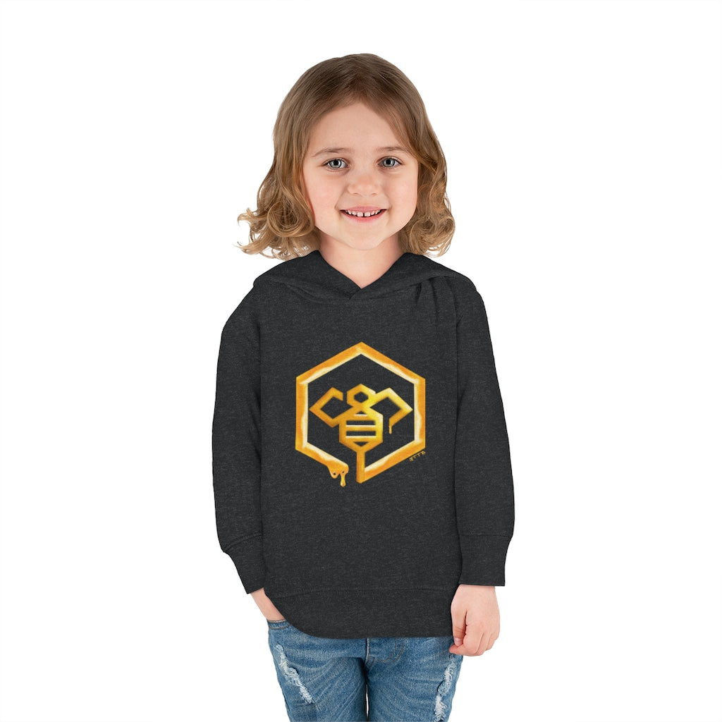 Social BEES University - Sudadera con capucha de forro polar para bebé