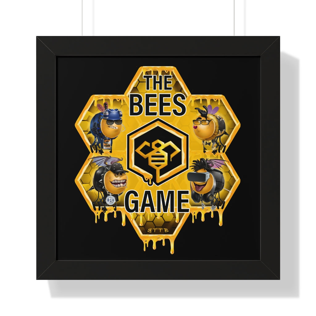 The BEES Game - Framed Horizontal Poster