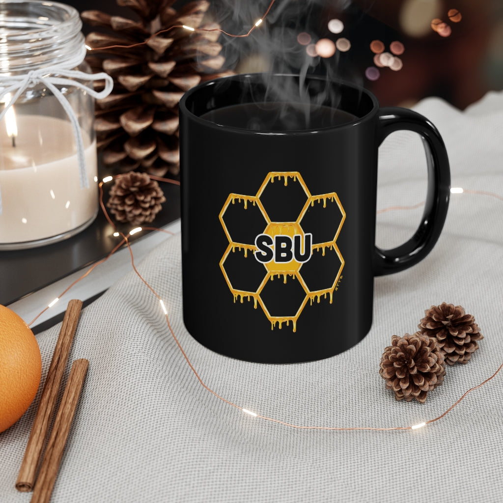 Social BEES University - 11oz Black Mug