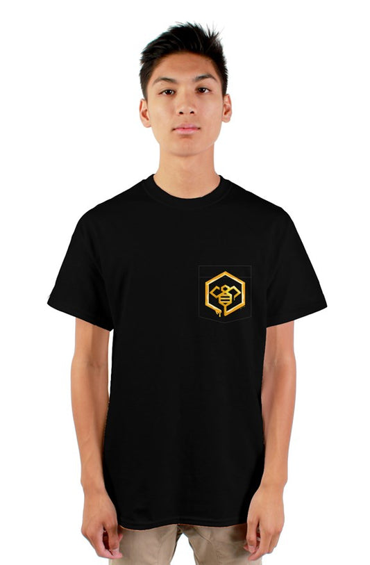 Social BEES University - Gildan Mens Pocket Tshirt