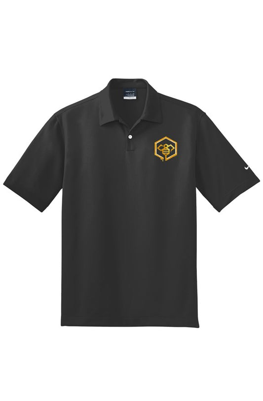 Social BEES University - Embroidered Nike DriFIT Pebble Texture Polo