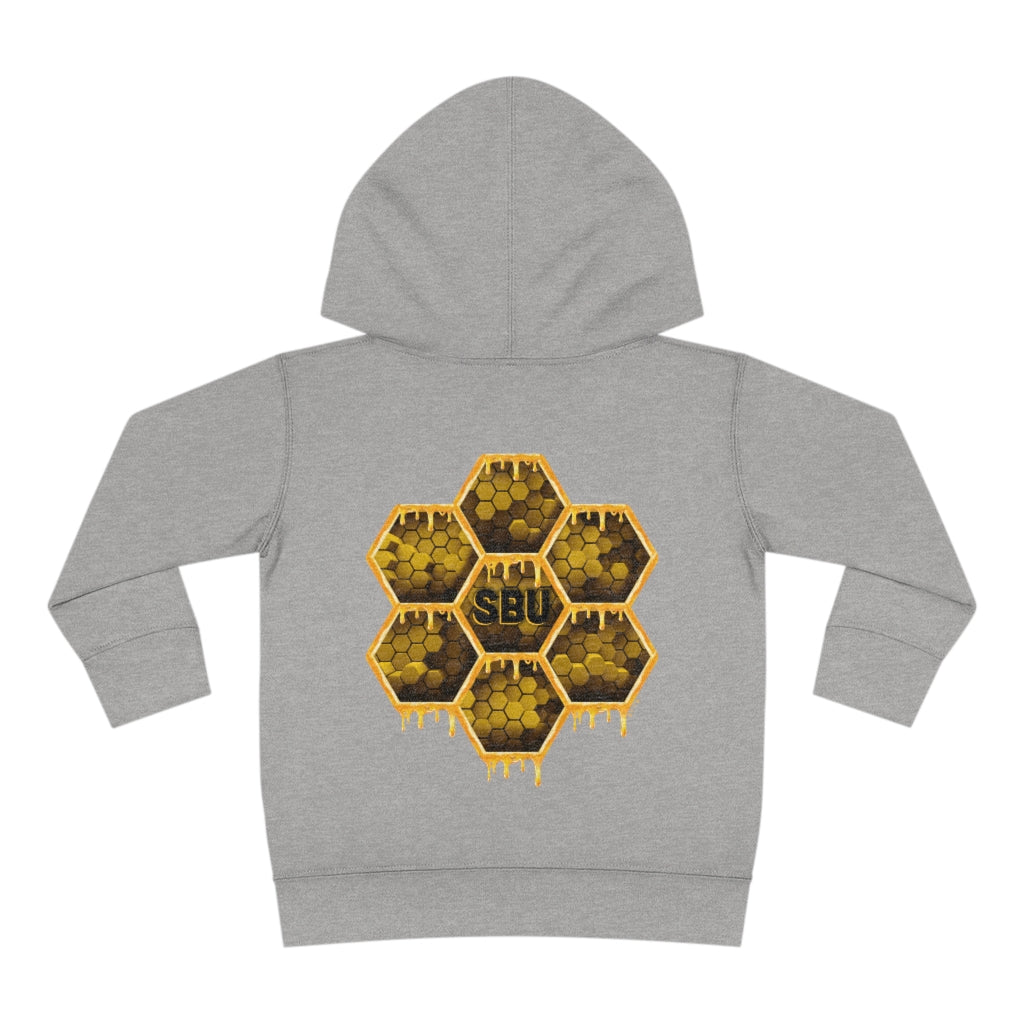 Social BEES University - Sudadera con capucha de forro polar para bebé