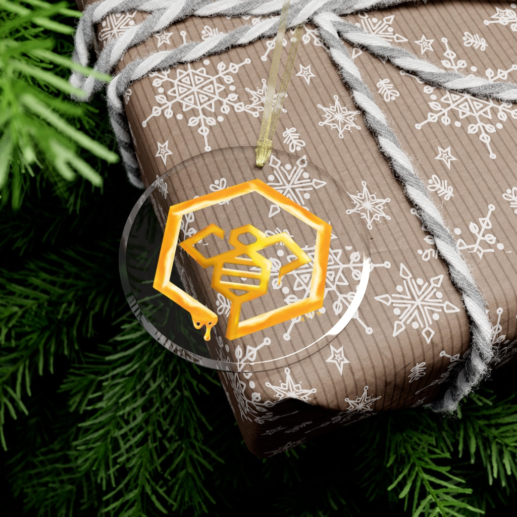 Social BEES University - Glass Ornament