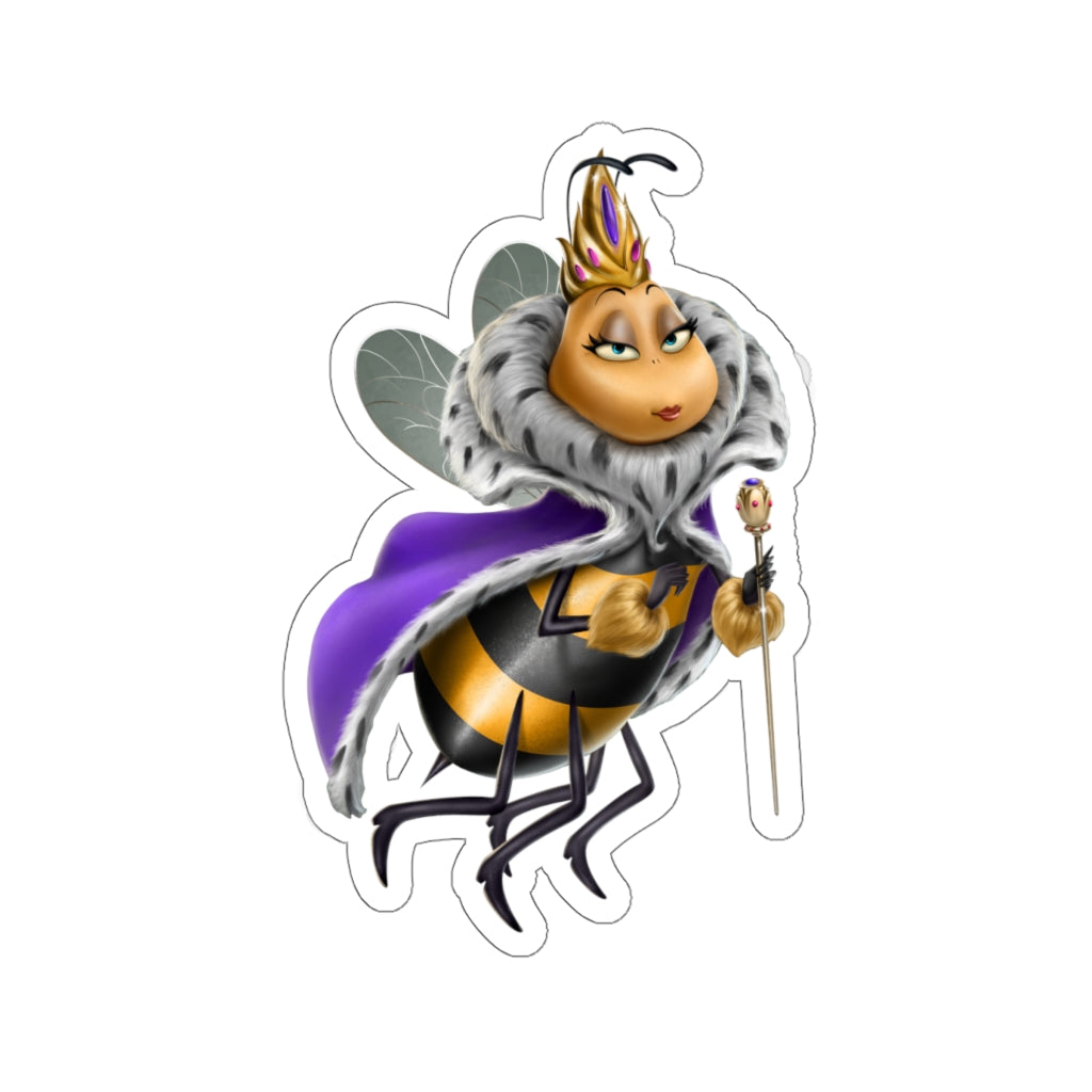 Social BEES University Queen - Kiss-Cut Stickers