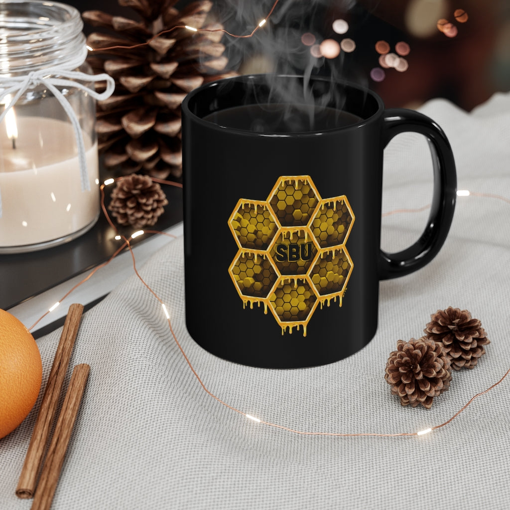 Social BEES University - 11oz Black Mug