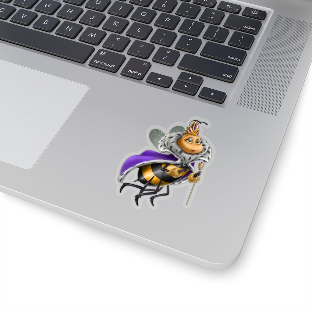 Social BEES University Queen - Kiss-Cut Stickers