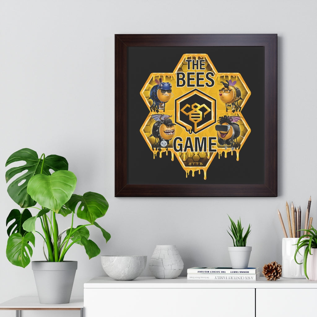 The BEES Game - Framed Horizontal Poster