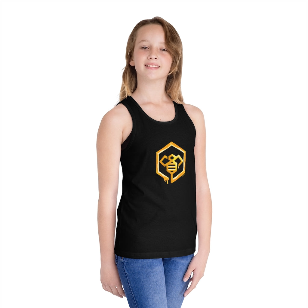 Social BEES University - Camiseta sin mangas de jersey para niños