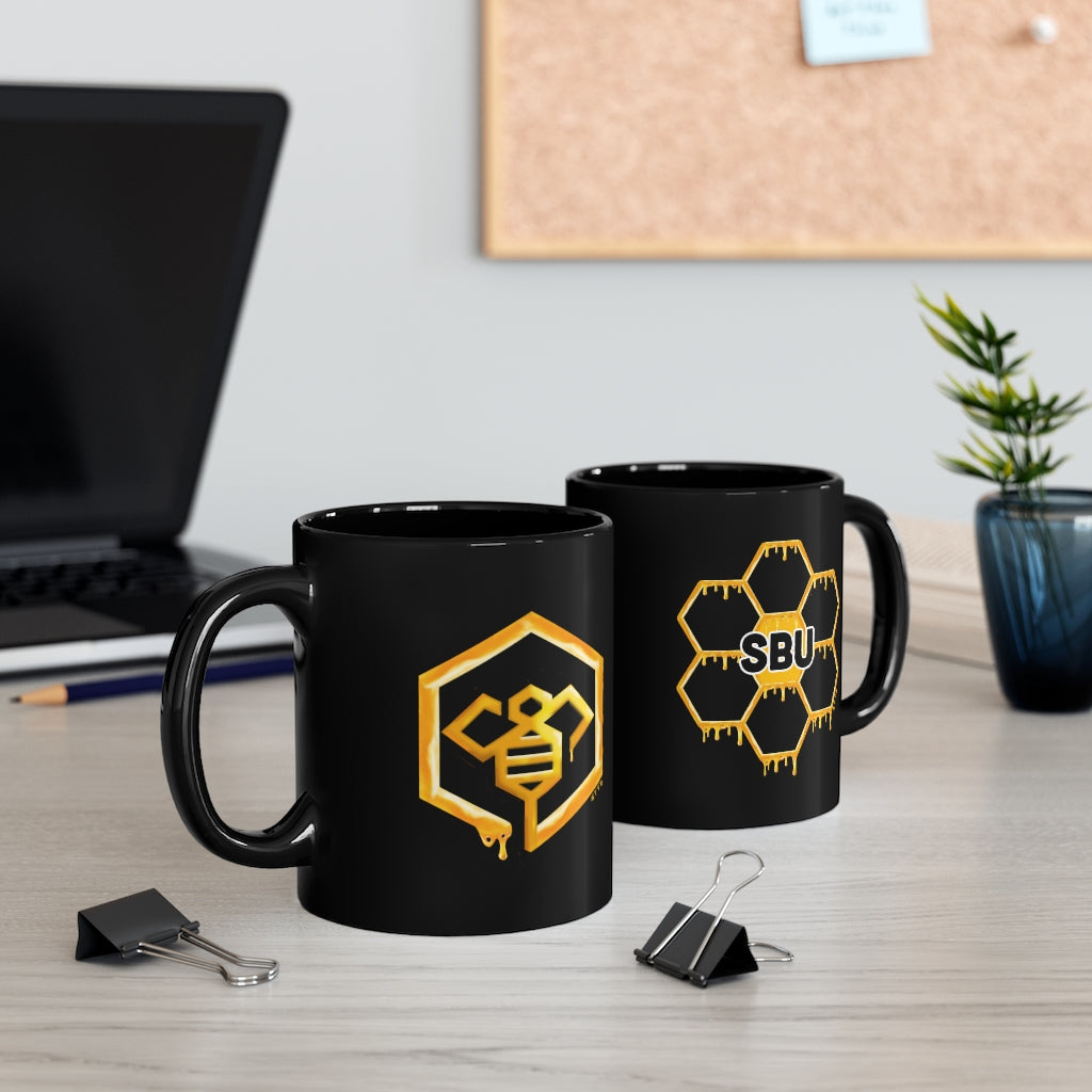 Social BEES University - 11oz Black Mug