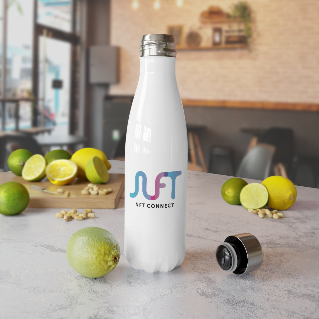 NFT CONNECT - Stainless Steel Water Bottle, 17oz