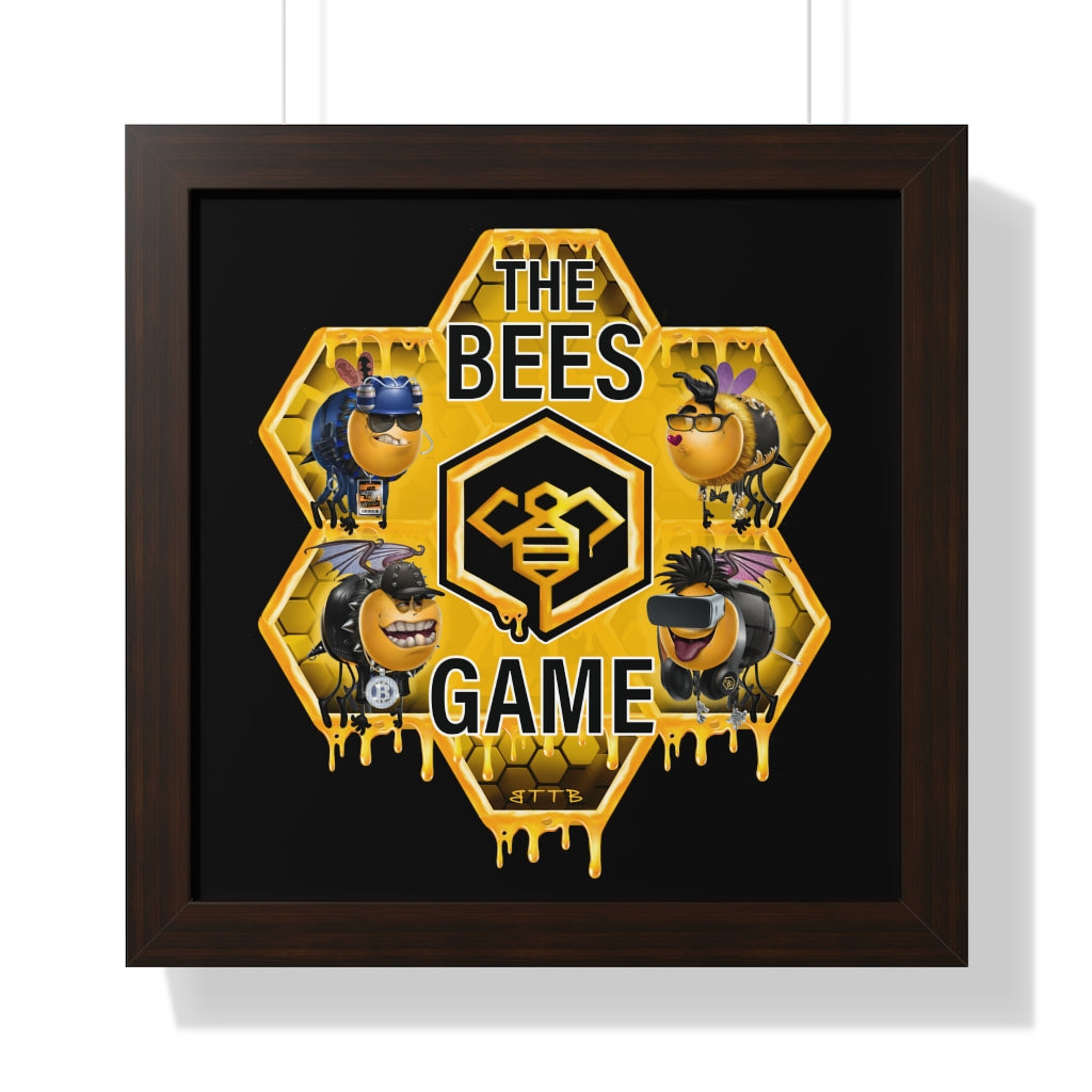 The BEES Game - Framed Horizontal Poster