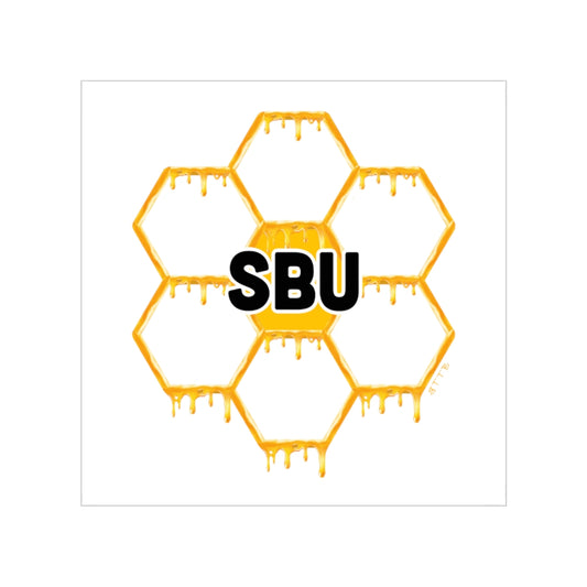 SBU Honeycomb - Outdoor Stickers, Square