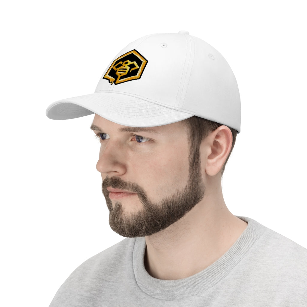 Social BEES University - Embroidered Unisex Twill Hat - Logo with black outline