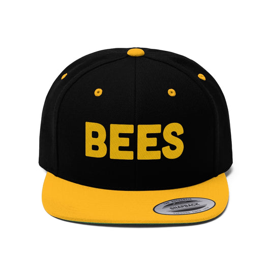 Social BEES University BEES - Embroidered Unisex Flat Bill Hat