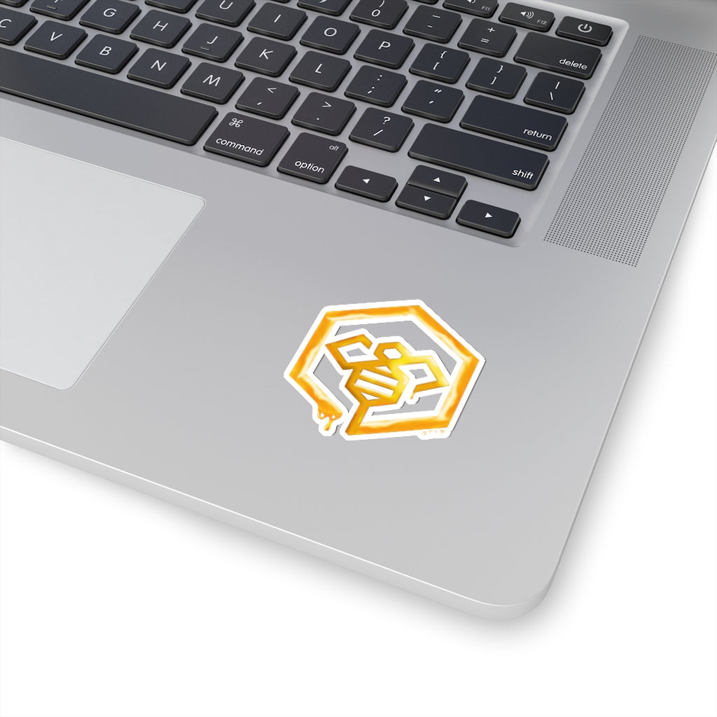 Social BEES University Logo - Kiss-Cut Stickers