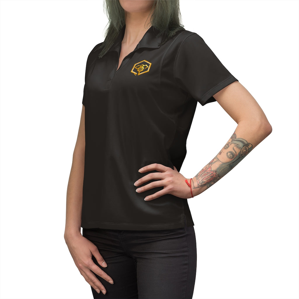 Social BEES University - Embroidered Women's Polo Shirt