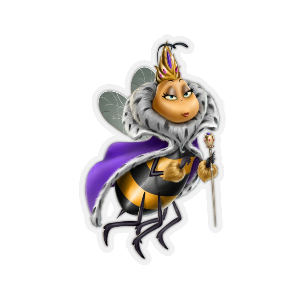 Social BEES University Queen - Kiss-Cut Stickers