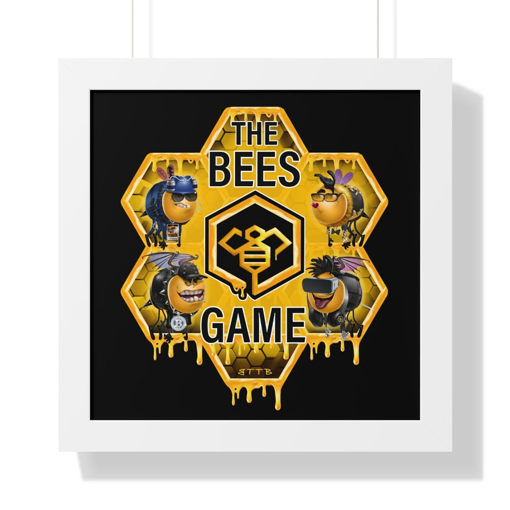 The BEES Game - Framed Horizontal Poster