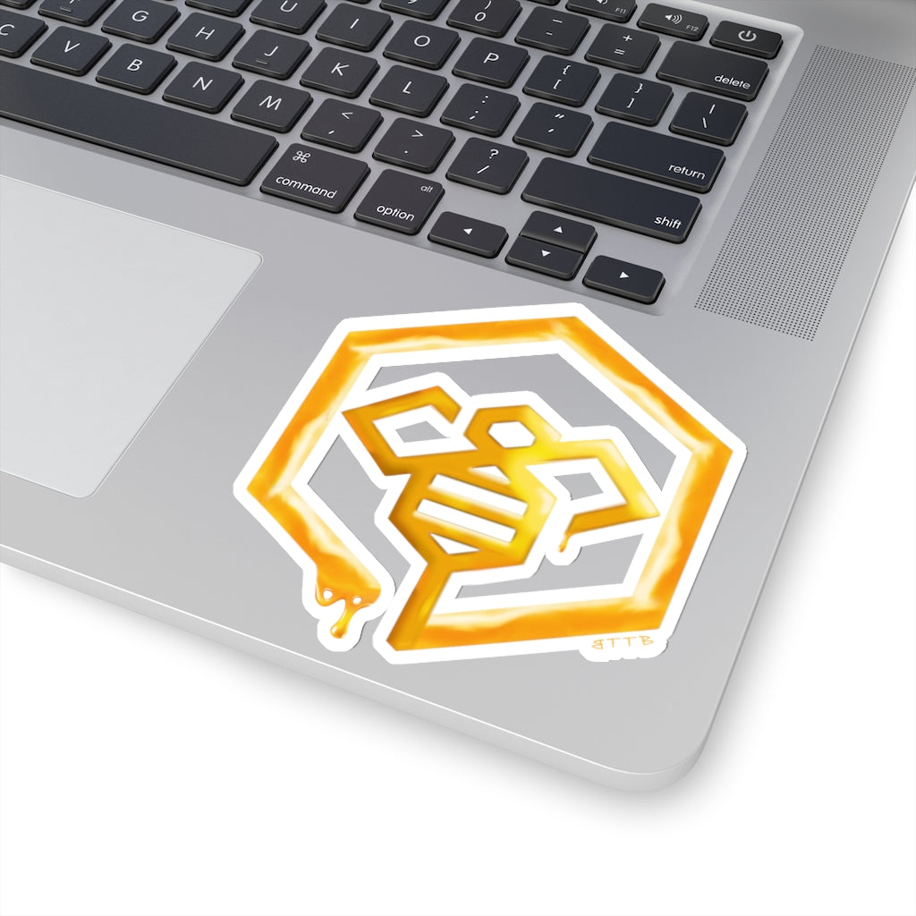 Social BEES University Logo - Kiss-Cut Stickers