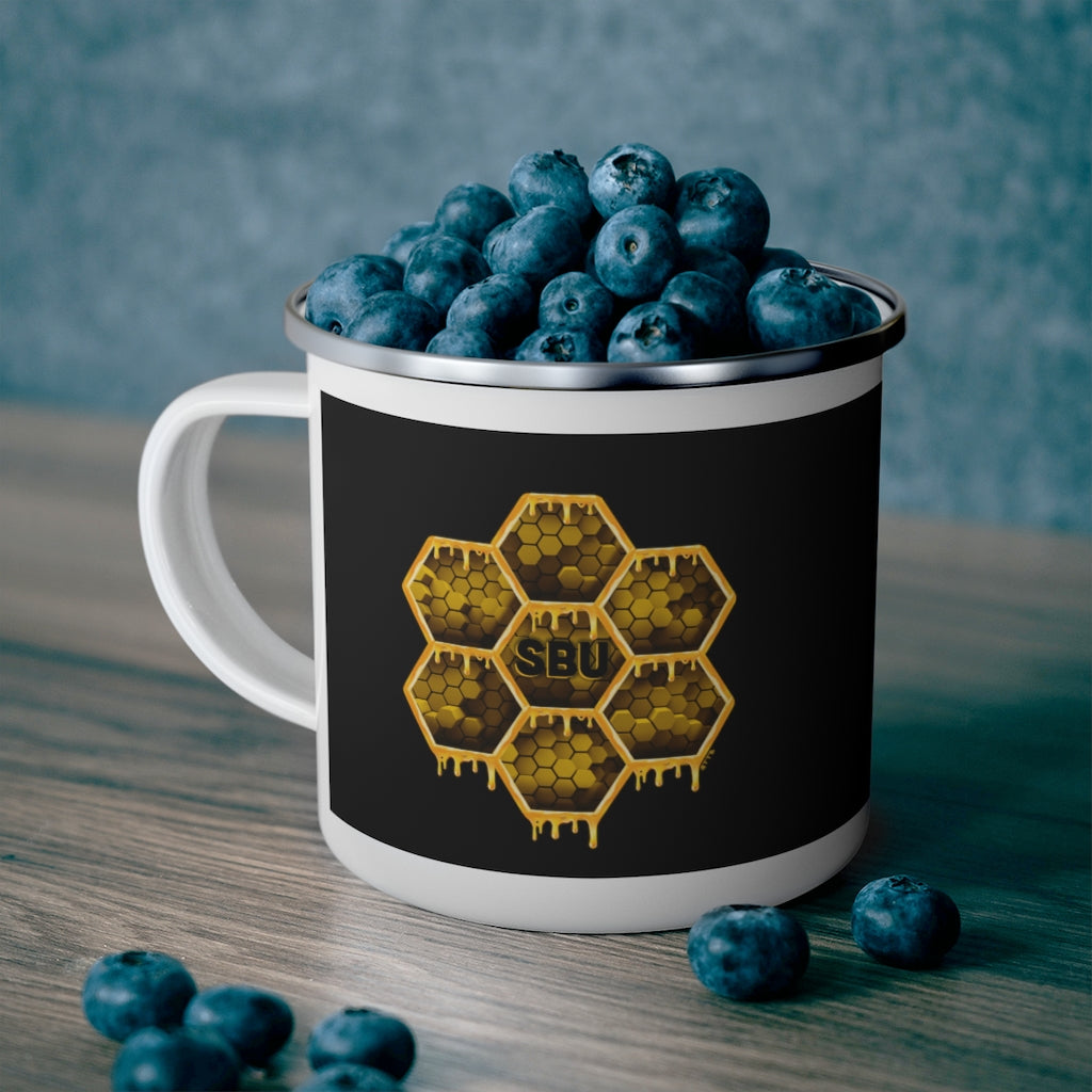 Social BEES University - Enamel Camping Mug