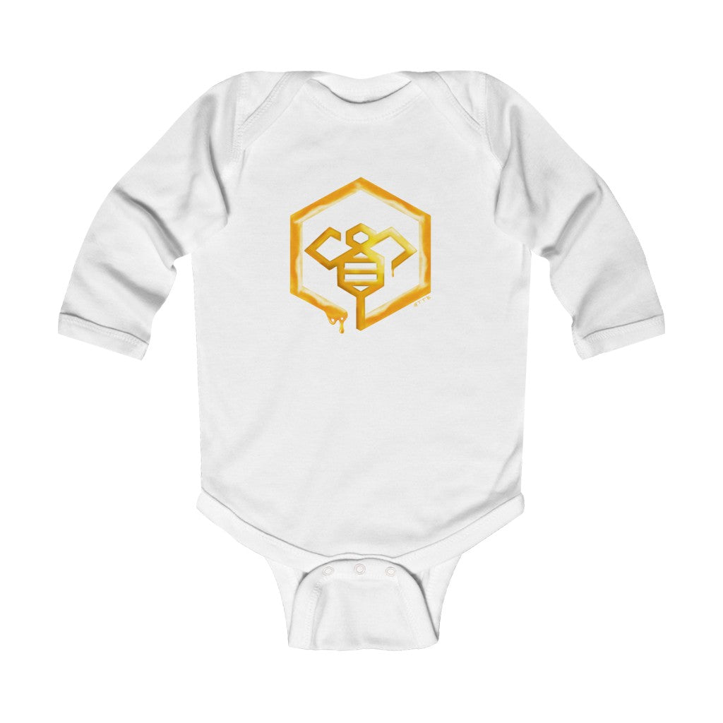 Social BEES University - Infant Long Sleeve Bodysuit - BABY BEE