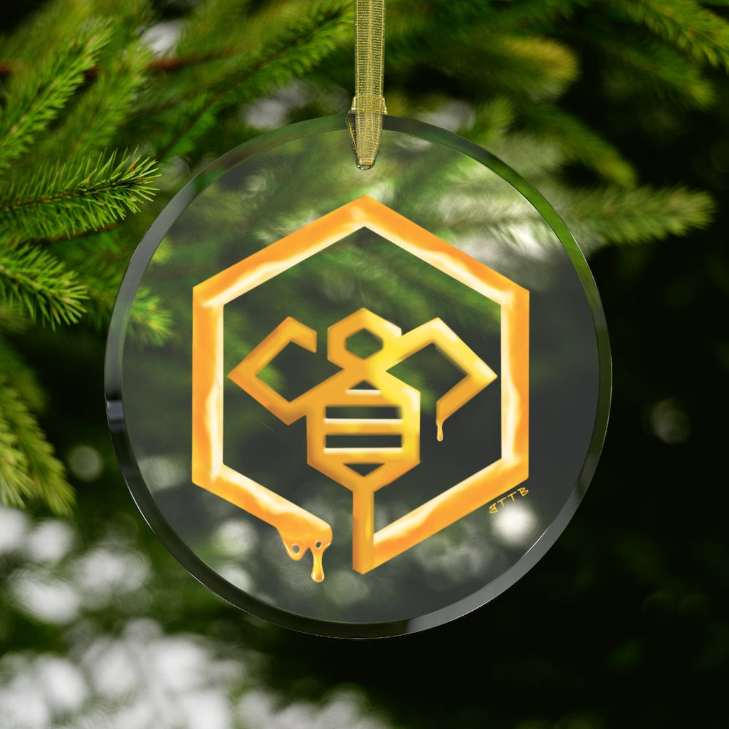 Social BEES University - Glass Ornament