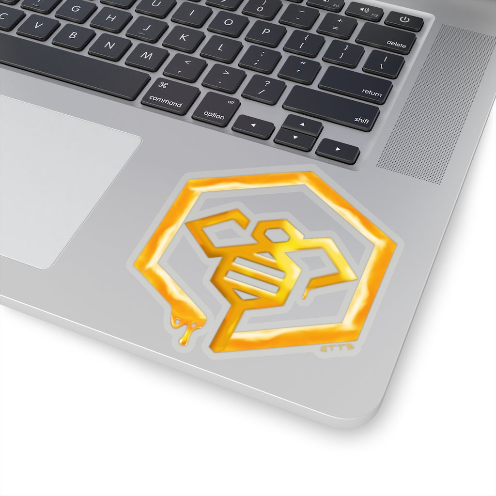 Social BEES University Logo - Kiss-Cut Stickers