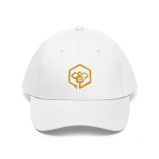 Social BEES University - Sombrero de sarga unisex bordado