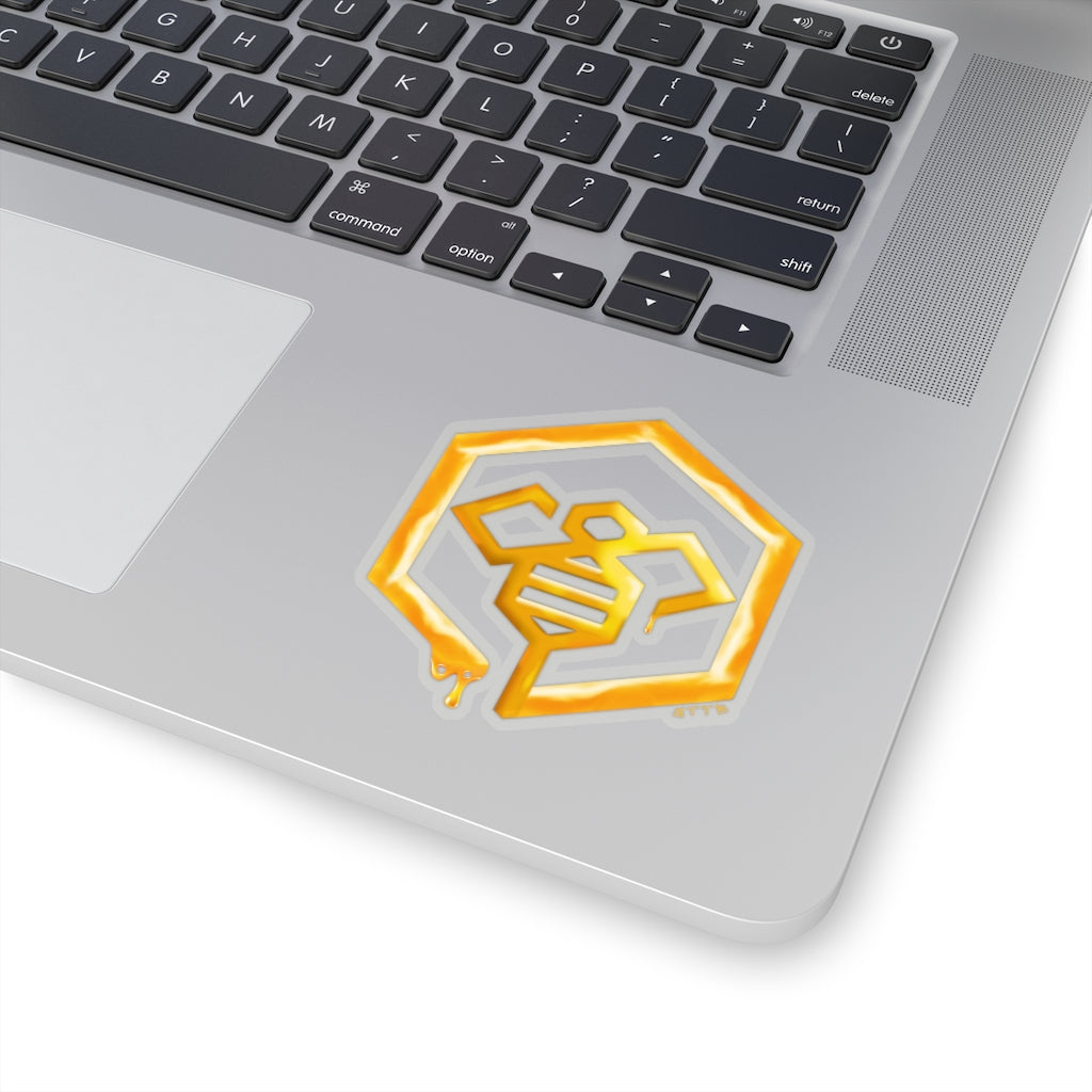 Social BEES University Logo - Kiss-Cut Stickers